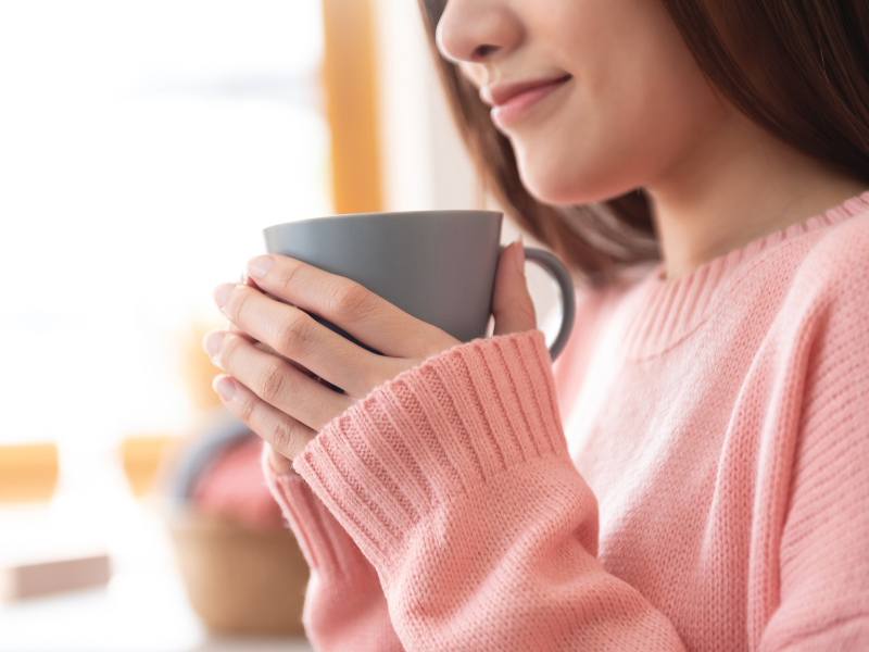 体調に合わせてお茶を選ぶイメージ