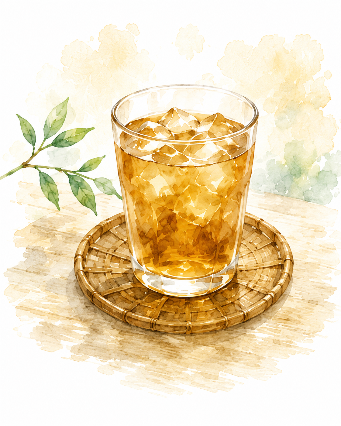 フィルターインボトルほうじ茶入りセットで楽しむ水出しほうじ茶のイメージ