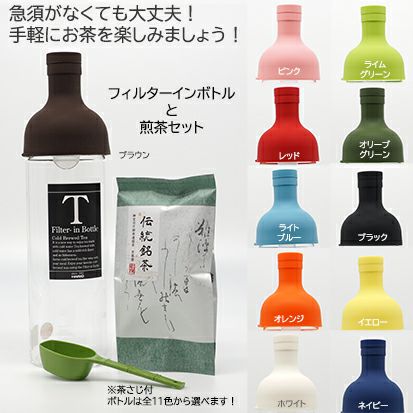 煎茶】 フィルターインボトル 煎茶入りセット | 芳翠園